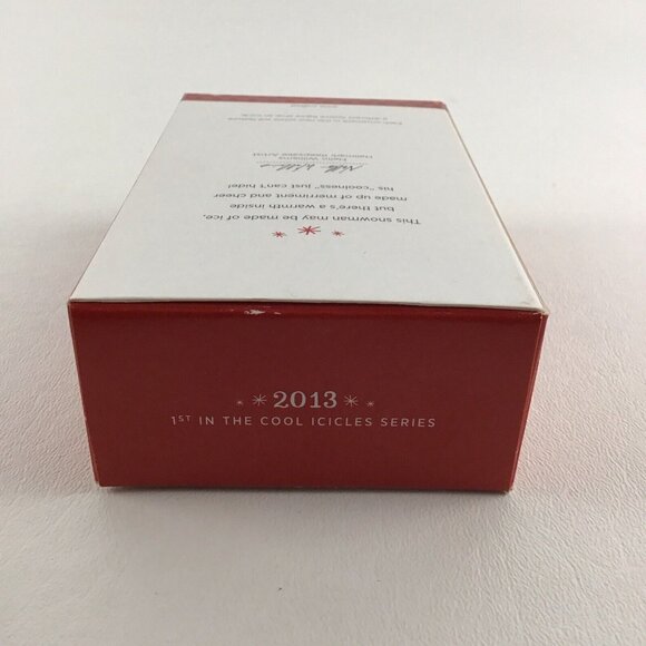 Hallmark Keepsake Christmas Tree Ornament Cool Icicles Snowman New 2013 2a - Picture 5 of 6